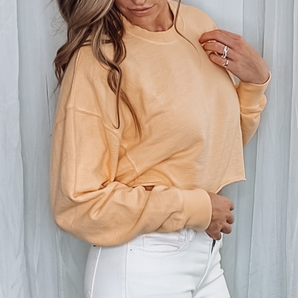 Mono B Longsleeve crop pullover